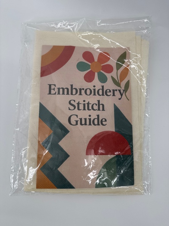 Other - Embroidered Stitch Guide Canvas Booklet‎